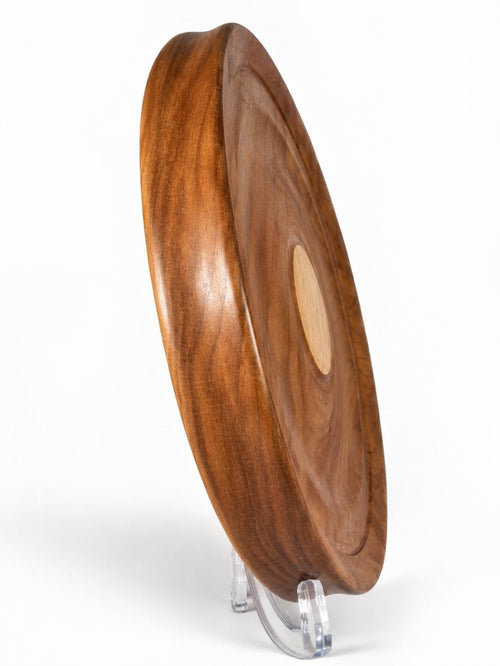 10-inch Figured Cherry Valet Tray with Figured Maple Medallion