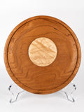 6½‑Inch Figured Cherry Valet Tray with Figured Maple Medallion