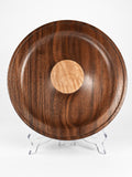 8½-inch Black Walnut Valet Tray with Figured Maple Medallion