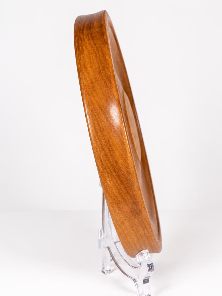 8½-inch Figured Cherry Valet Tray with Figured Maple Medallion