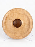 8½-inch Figured Maple Memorial Valet Tray with Rosewood Medallion
