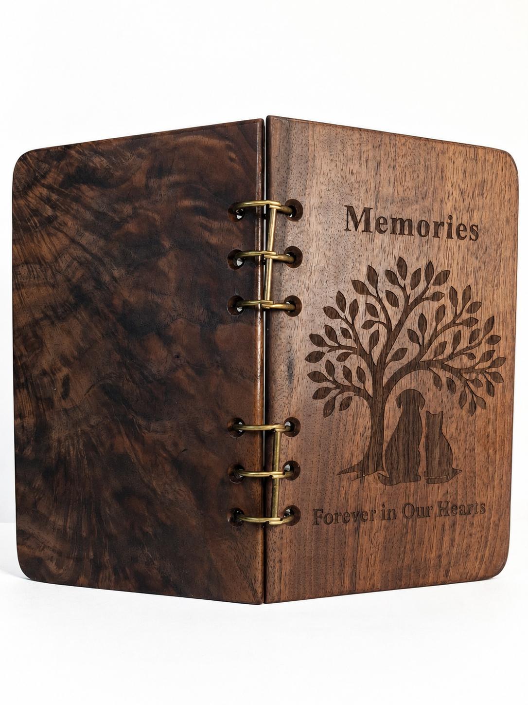 A6 Memories Book — Highly Figured Walnut (One of a Kind)